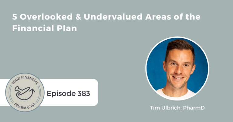 Your Financial Pharmacist Podcast 383: 5 Overlooked & Undervalued Areas of the Financial Plan with Tim Ulbrich, YFP CEO